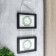 Double photo frame on braid L-3 10x15 cm black (plastic screen)