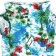 Dog shirt "Tropics", XS (DS 20. OG 28, Osh 19 cm), Blue