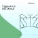 Decorative fence, 80 × 380 cm, 5 sections, metal, green, "combined"