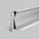 Aluminum profile skirting boards with backlight Led Strip Alm-8018-S-2M, 200x8x1.8 cm, silver color
