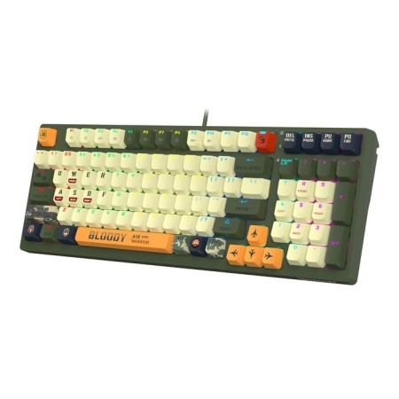 A4Tech Bloody S98 Aviator Keyboard Mechanical Green USB For Gamer Led (S98 Aviator)-9