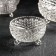 A set of glass salad bowls "Clouds", 7 items: 1 pcs 18 × 9 cm, 6 pcs 10 × 6 cm