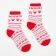 Terry socks, white/red color, size 23-25