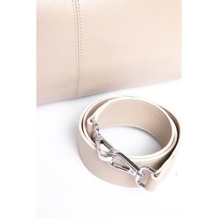 Sobo bag female, genuine leather, ludor light beige, 40x13x25cm-2
