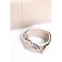 Sobo bag female, genuine leather, ludor light beige, 40x13x25cm