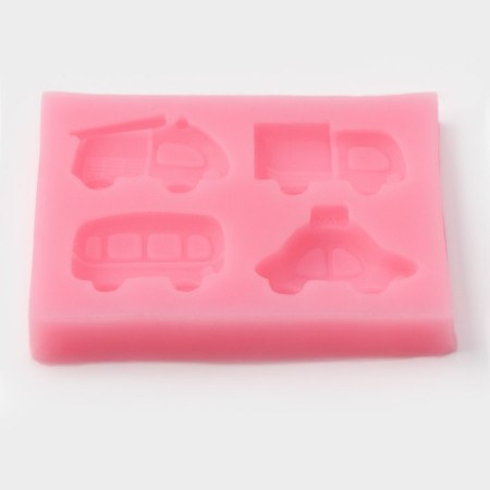 Mold Dolyana "Transport", silicone, 8 × 6.5 × 1.1 cm, pink color-2