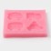 Mold Dolyana "Transport", silicone, 8 × 6.5 × 1.1 cm, pink color