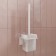 Ersh for the toilet IDDIS SLIDE, 103x113x336 mm, matte glass, white matte
