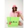 Bag Women's Beach Into the Sea, 50x34.5x14 cm, green color