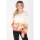 Female blouse, size 42, white color, coral