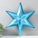Figure "Star in the Star" Small Blue Metallic Metal, 38.8x33.5 cm