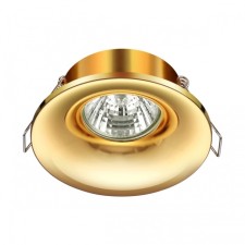 Lamp built -in Novotech. Metis, 50W, GU10, 33x90x90 mm, gold color