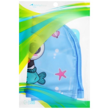 Hat of swimming children's Onlytop "Milot", fabric, girth 46-52 cm-12