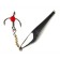 Vertical Winter Lucky John Double Blade with a chain and a tee, 6.5 cm sg blister
