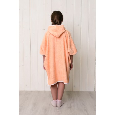 Hat-pongo for a girl, size 80 × 60 cm, peach, Makra-1