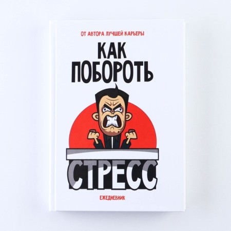 Diary in the solid cover “How to overcome stress”, A5, 160 sheets-8