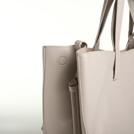 Women's bag on magnet, gray color-5