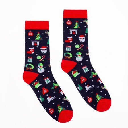 Male socks, dark blue color, size 27-29