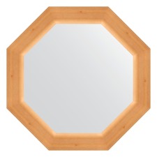Mirror in the baguette frame, pine 62 mm, 51.6x51.6 cm