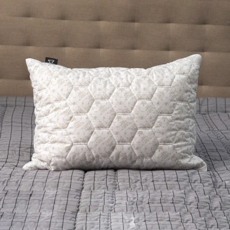 Bamboo pillow+latex 50x68cm, high, bamboo. fiber/natures. Latex, TIK, PE100%