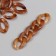 Decor for creativity plastic "Ring for the chain" marble Bezh set 25 pcs 2.3x1.65 cm