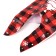Polyethylene gift package with ears "Red Cage", 13 x 23 cm