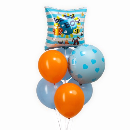 A set of balls "Baby Boy", latex, foil, 7 pcs.-1