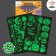 Set tattoo on Halloween, 2 sheets in the set, glow in the dark
