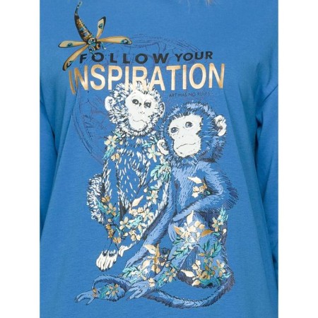 Female dress, size Xs, blue color-3