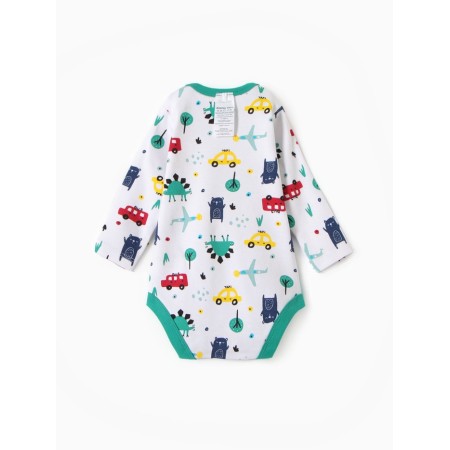 Body baby with long sleeve, white color, height 68 cm-4