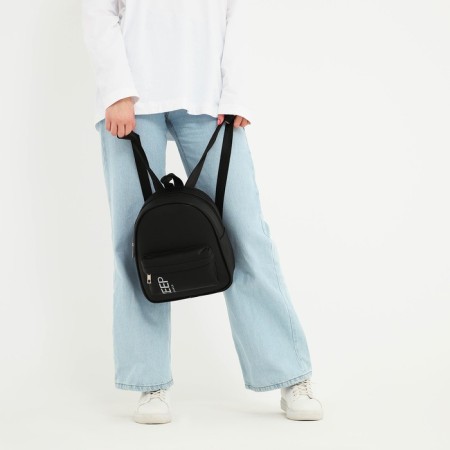 School backpack of artificial leather with Keep Distance 27x23x10 cm pocket-10