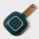 Porcelain dish for serving with a wooden handle Magistro, 15 × 15 cm, green color
