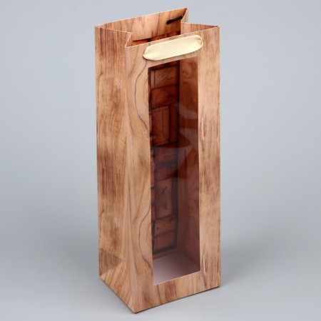 Gift package for a bottle, packaging, “wishes”, 36 x 13 x 10 cm-3
