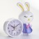 Clock - desktop's alarm clock, smooth move, dial d -8.7 cm, 15 x 16 cm, aa