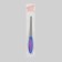 Metal file for nails, rubberized handle, 15 cm, color mix