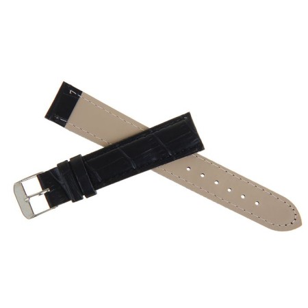 Solomon watch strap, 18 mm, eco-leather, L-19 cm, black
