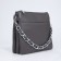 Bag Cross-Bodi with a zipper, gray color
