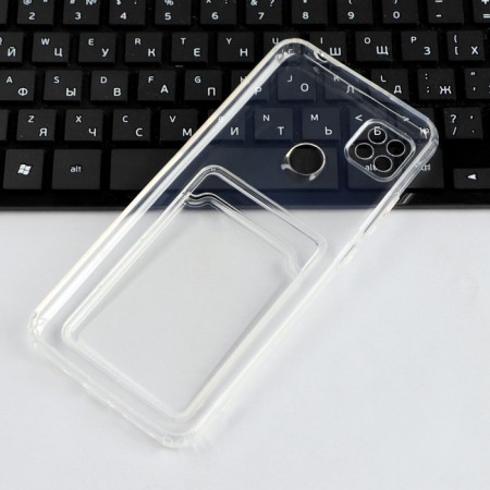 Ibox Crystal case, for Xiaomi Redmi 9c, silicone, cardholder, transparent-2