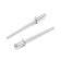 Rolls exhaust tundra, aluminum-steel, 50 pcs, 3.2 x 6 mm