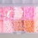 Glass beads 8/0, 12/0 in the box "pink" beads, glass and sequins 13x6.5x2.3 cm