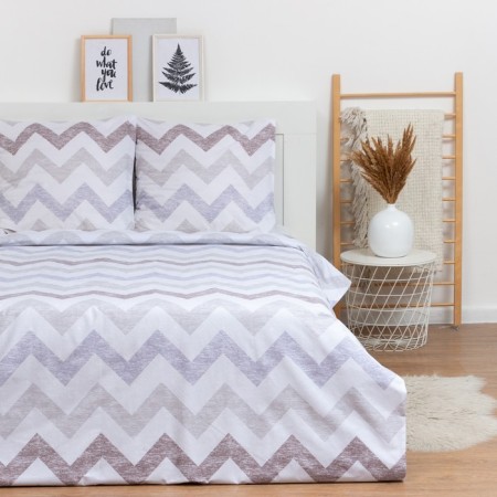 Lovelife Geometry Lowel Lowel EURO: Crystick 200x217cm+pillowcase 70x70cm-2pcs, Poplin, 125 g/m²-2