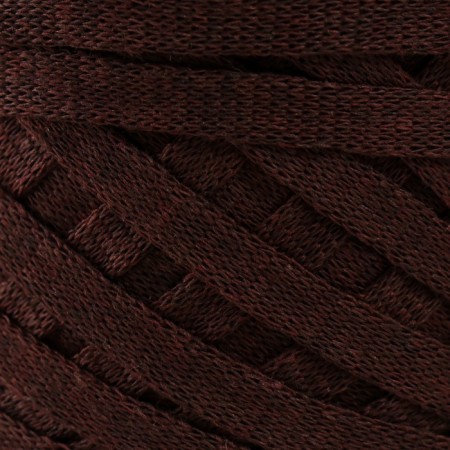 Knitted yarn "Ribbon" 85m/170 ± 5 g (coffee)-2