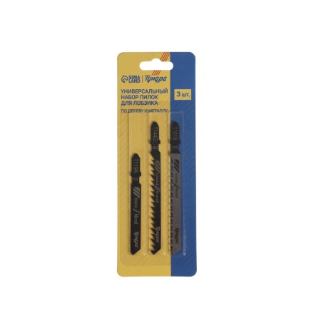 A universal set of saws for tundra jigsaws, on wood, 3 pcs.-5