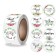 Stick Paper "Thank you. Flowers" d = 2.5 cm 500 pcs in a roll 3x6.5x6.5 cm