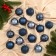 Set of balls plastic D-6 cm, 16 pcs "Melody" pattern, blue