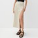 Women's skirt Midy Minaku: classic beige color, river 42
