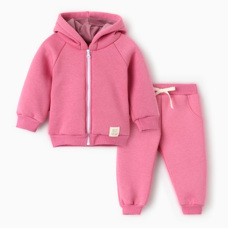 Costume: sweatshirt and pants crumbs, I am Basic Line, height 62-68 cm, bright pink