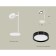 Luminairewood Robber Ambrella Light, XB9801151, GX53 LED 12 W, white sand, black