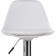 Soft Soft Metal/ABS-plastic stool/eco-leather, chrome/white 38x38x82 cm