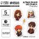 Diamond mosaic-sticker with partial filling for children "Young Wizards", a set for creativity